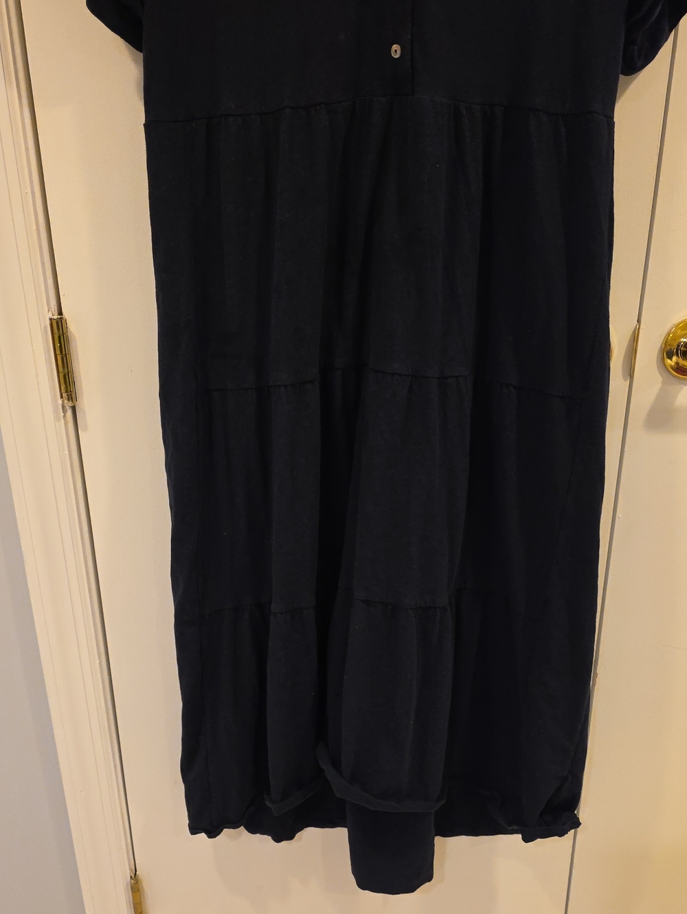 Tommy Hilfiger Navy Polo Tiered Midi Dress - Picture 6 of 7
